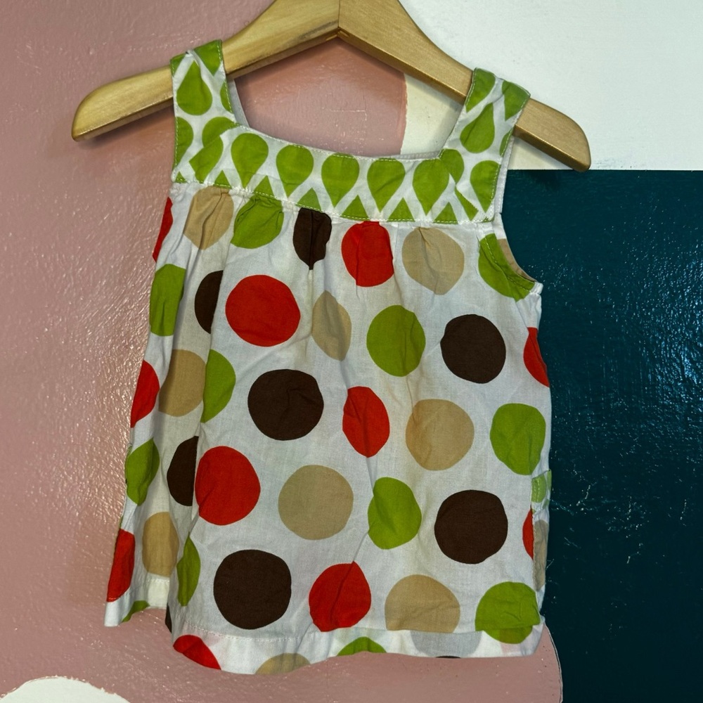 Carters tank top with polka dots